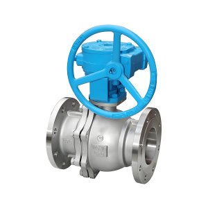 Q341F-16P DN50，DN100不銹鋼渦輪法蘭球閥