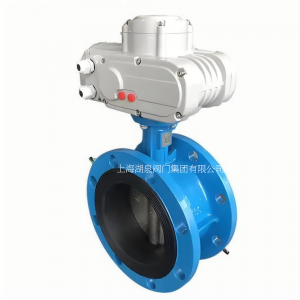 電動蝶閥D941H-16Q DN250法蘭中線式鑄鐵
